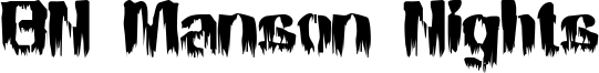 BN Manson Nights Font