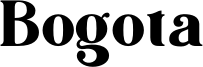 Bogota Font