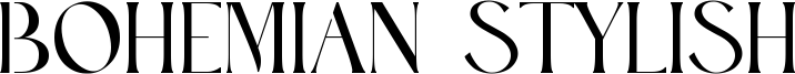 Bohemian Stylish Font