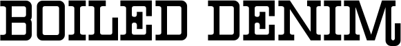 Boiled Denim Font