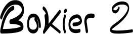 Bokier 2 Font