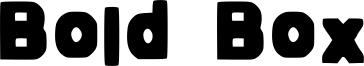 Bold Box Font