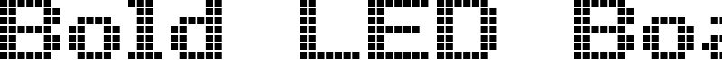 Bold LED Board-7 Font
