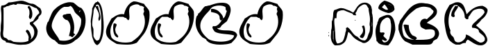 Boldded Nick Font