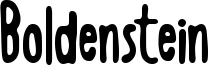 Boldenstein Font