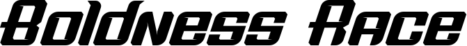 Boldness Race Font