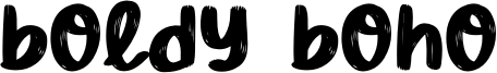 Boldy Boho Font