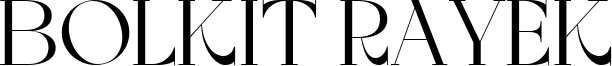 Bolkit Rayek Font