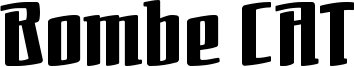 Bombe CAT Font