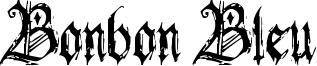 Bonbon Bleu Font