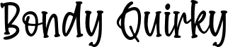 Bondy Quirky Font