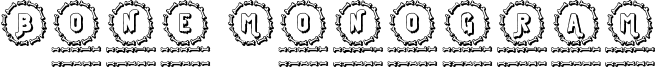 Bone Monogram Font