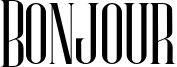 Bonjour Font