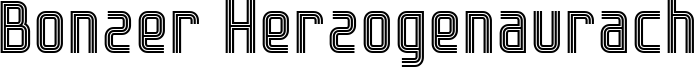 Bonzer Herzogenaurach Font