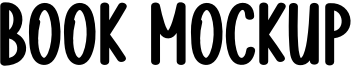 Book Mockup Font