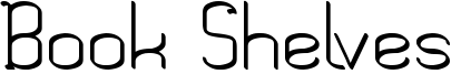 Book Shelves Font