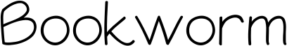 Bookworm Font