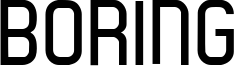 Boring Font