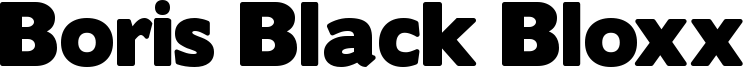 Boris Black Bloxx Font