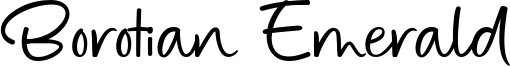 Borotian Emerald Font