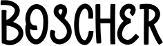 Boscher Font