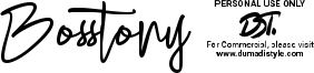Bosstony 4 Font