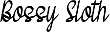 Bossy Sloth Font