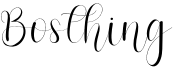 Bosthing Font