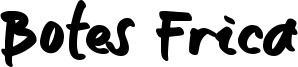 Botes Frica Font