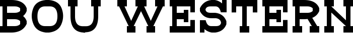 Bou Western Font