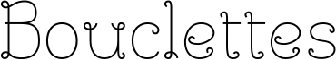 Bouclettes Font