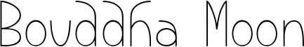 Bouddha Moon Font