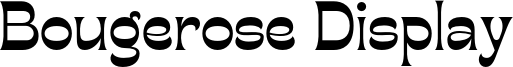 Bougerose Display Font