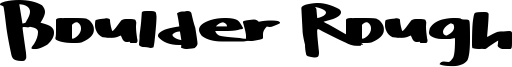 Boulder Rough Font