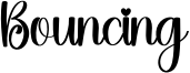 Bouncing Font
