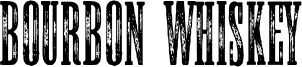 Bourbon Whiskey Font