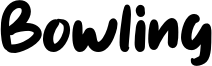 Bowling Font