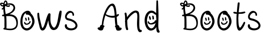 Bows And Boots Font