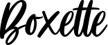 Boxette Font