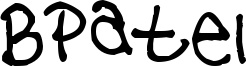 Bpatel Font