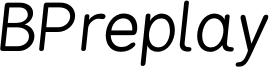 BPreplayItalics.otf