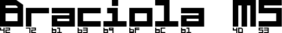 Braciola MS ExB Ascii.ttf