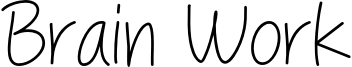 Brain Work Font