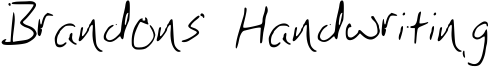 Brandons Handwriting Font