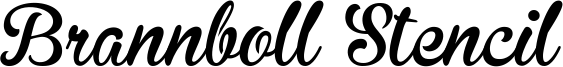 Brannboll Stencil Font