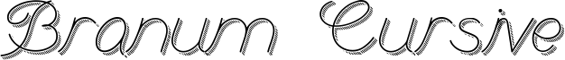 Branum Cursive Font
