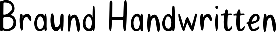Braund Handwritten Font