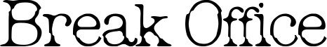 Break Office Font