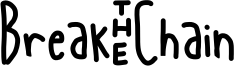Break-Chain Font