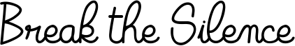 Break the Silence Font